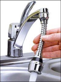 Turbo Flex 360 Degree Rotatory Flexible Sink Water Saving Faucet Nozzle Sprayer